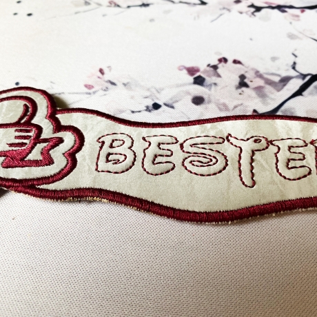 Stickdatei 3D-Anhänger BESTER OPA, 3D-Stick, Lesezeichen