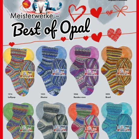 Meisterwerke - Best of Opal, 4-fädige Sockenwolle, Farbe 8881