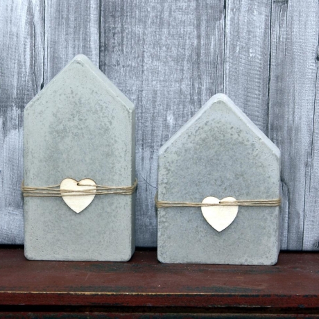 2er Set  Betonhaus  16 und 13 cm