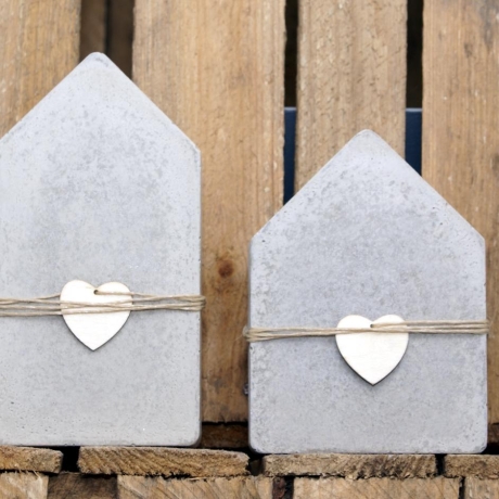 2er Set  Betonhaus  16 und 13 cm