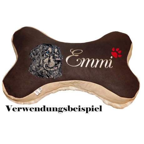 NEU Stickdatei Applikation Hovawart Marta