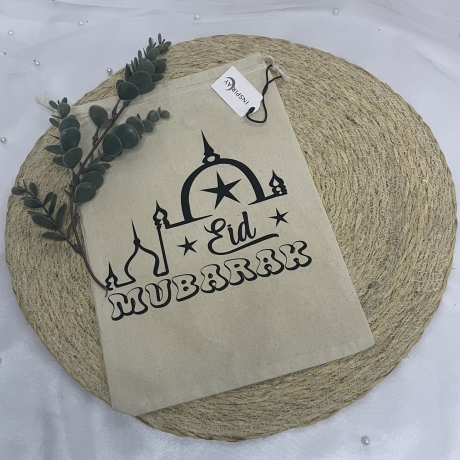 Eid Mubarak Beutel Säckchen, Nachhaltige Geschenkverpackung