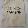 Lieblingsmensch Beutel, Säckchen, Nachhaltige Geschenkverpackung