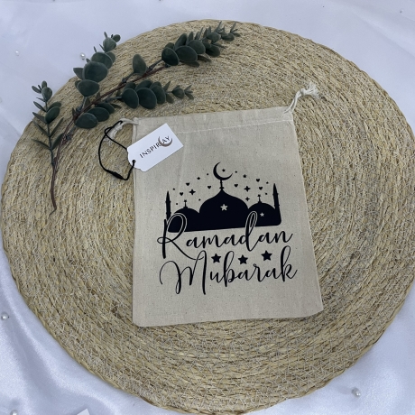 Ramadan Mubarak Beutel Säckchen, Nachhaltige Geschenkverpackung