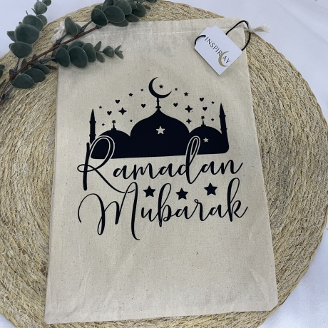 Ramadan Mubarak Beutel Säckchen, Nachhaltige Geschenkverpackung