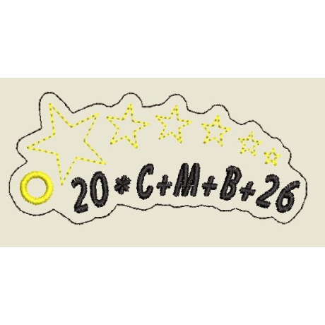 Ferberline Stickdatei ITH Anhänger Sternsinger 2026