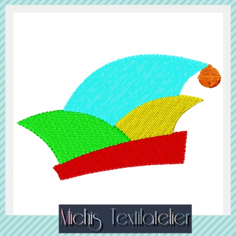 Narrenkappe   -  Stickdatei bei Michis Textilatelier