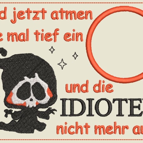 Ferberline Stickdatei MR Set Idioten ab 7x9cm