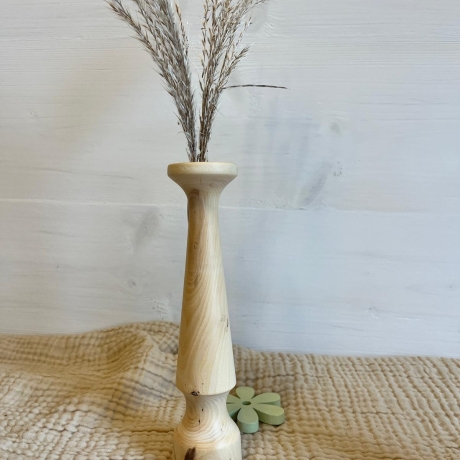 Holzvase aus Apfelbaum, einzigartig natürlich, zeitlos