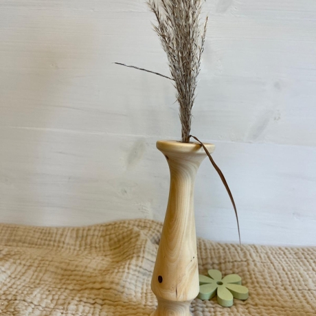 Holzvase aus Apfelbaum, einzigartig natürlich, zeitlos