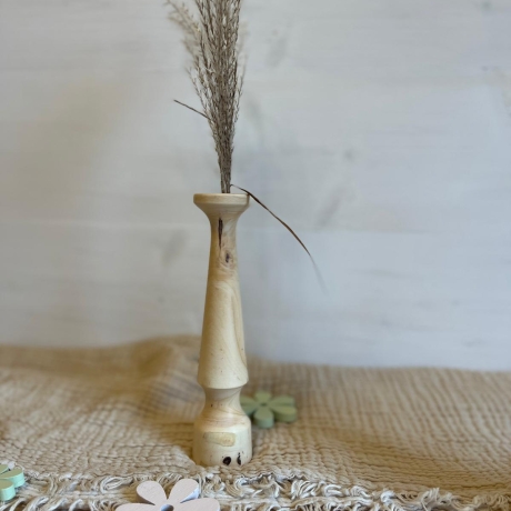 Holzvase aus Apfelbaum, einzigartig natürlich, zeitlos