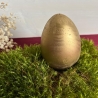 Osterei aus Vollholz – golden lackiert, Frühling, Osterdekoration