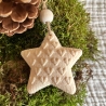 Sterne 3er Set Strickoptik  ** Weihnachtsdeko zum Aufhängen