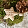 Sterne 3er Set Strickoptik  ** Weihnachtsdeko zum Aufhängen
