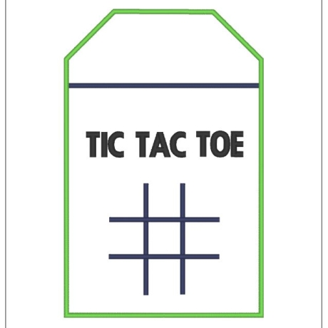 Ferberline Stickdatei ITH Tic Tac Toe Hülle ab 9x10