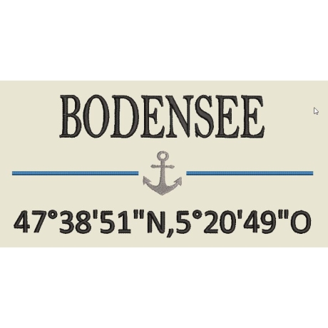 Ferberline Stickdatei Set maritime Koordinaten Set 1 ab 7x13