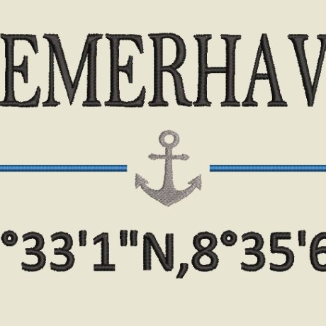Ferberline Stickdatei Set maritime Koordinaten Set 1 ab 7x13