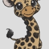 Ferberline Stickdatei Scribble Giraffe Imani ab 10x10