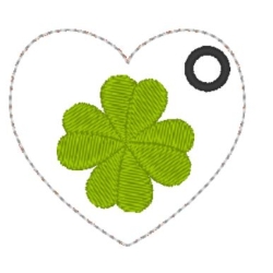 Ferberline Stickdatei Anhänger Herzglück