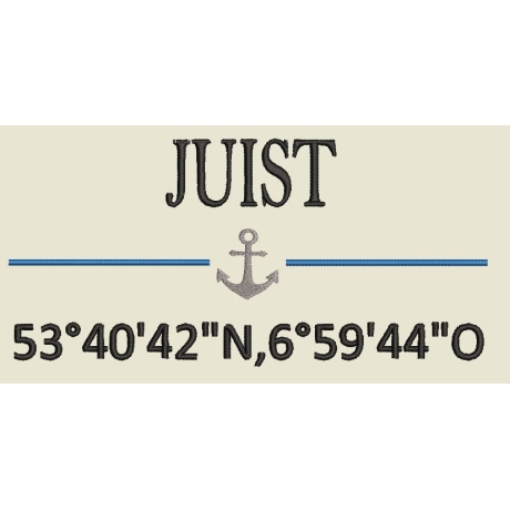Ferberline Stickdatei Set maritime Koordinaten Set 1 ab 7x13