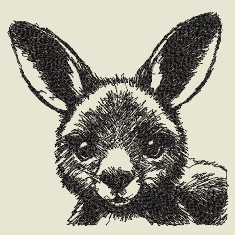 Ferberline Stickdatei Scribble Känguru Hildi ab 10x10
