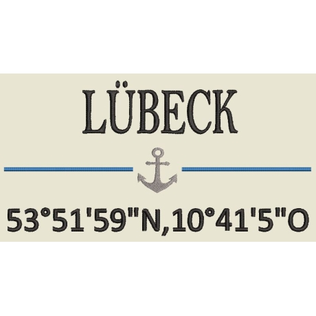 Ferberline Stickdatei Set maritime Koordinaten Set 2 ab 7x13