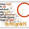 Ferberline Stickdatei MugRug Set Herbstgedicht ab 10x10