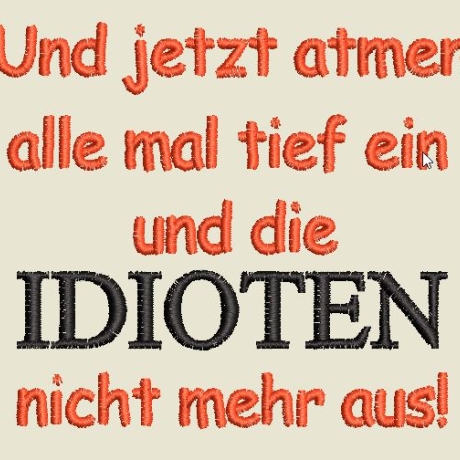 Ferberline Stickdatei MR Set Idioten ab 7x9cm