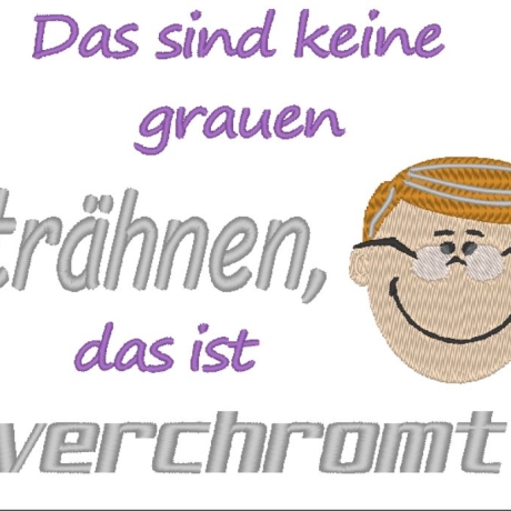 Ferberline Spruch und MugRug Strähnen/verchromt ab 10x10