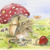 Bild Die Erdbeermaus - Kunstdruck für Kinder