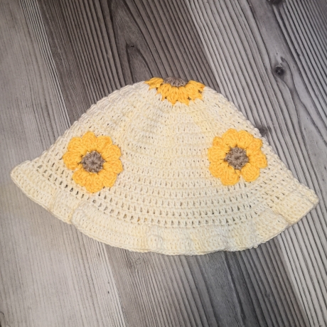 Bucket Hat, Sommer Häkelmütze, Fischerhut, Sonnenhut, Sommerhut