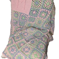Babydecke personalisiert mit Anfangsbuchstabe, Kuscheldecke