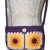 Tasche klein Granny-Square-Tasche gehäkelt, kleine Schultertasche