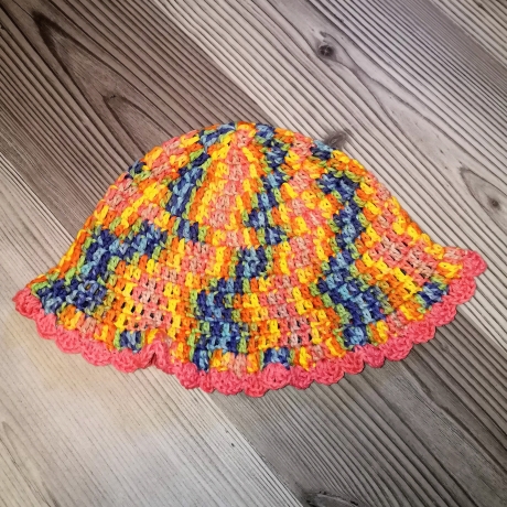 Bucket Hat, Sommer Häkelmütze, Fischerhut, Sonnenhut, Sommerhut
