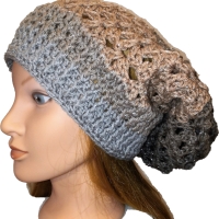 Beanie PREZIOSA handgehäkelt, Mütze, Damenmütze, Hut