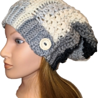 Beanie FRANCESCA gehäkelt, Mütze, Damenmütze, Hut