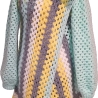 Cardigan, Jacke, Granny-Square-Cardigan, Damenjacke, gehäkelt