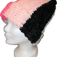 Beanie, Mütze, Beaniemütze, Maxi-Beanie-Mütze, handgehäkelt