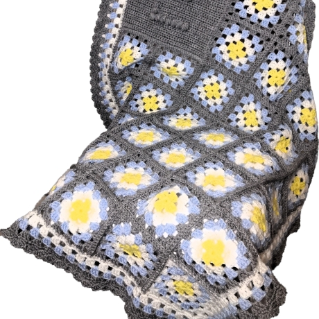 Babydecke personalisiert mit Anfangsbuchstabe, Kuscheldecke