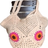 Tasche, Shopper, Sunflower-Bag, Granny-Square-Tasche, gehäkelt