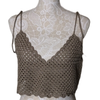 Top, Sommer-Top, Damen-Top, Crop-Top, Cropped-Top, gehäkelt