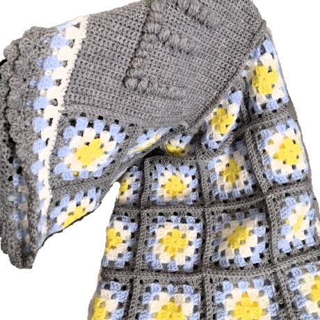 Babydecke personalisiert mit Anfangsbuchstabe, Kuscheldecke