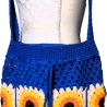 Tasche, Shopper, Sunflower-Bag, Granny-Square-Tasche, gehäkelt