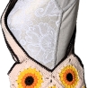Tasche, Shopper, Sunflower-Bag, Granny-Square-Tasche, gehäkelt