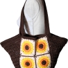 Tasche, Shopper, Sunflower-Bag, Granny-Square-Tasche, gehäkelt