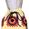 Tasche, Shopper, Sunflower-Bag, Granny-Square-Tasche, gehäkelt
