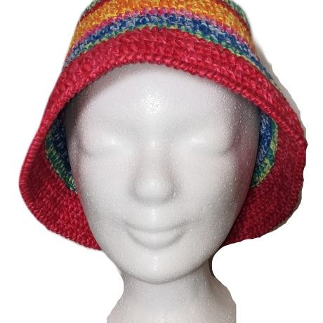Bucket Hat, Fischerhut, Sommerhut, Sonnenhut, Unisex, gehäkelt 