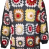 Cardigan, Jacke, Granny-Square-Cardigan, Damenjacke, gehäkelt