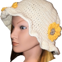 Bucket Hat, Sommer Häkelmütze, Fischerhut, Sonnenhut, Sommerhut
