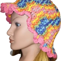 Bucket Hat, Sommer Häkelmütze, Fischerhut, Sonnenhut, Sommerhut